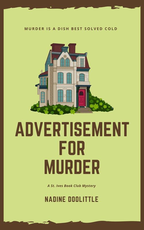 Advertisement for Murder: St. Ives Book Club Mystery